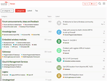 Tablet Screenshot of forum.sierrawireless.com